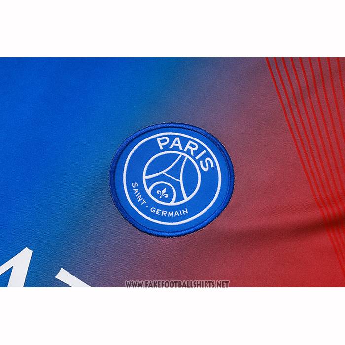 Tracksuit Paris Saint-Germain Short Sleeve 2025-2026 Blue Red - Shorts